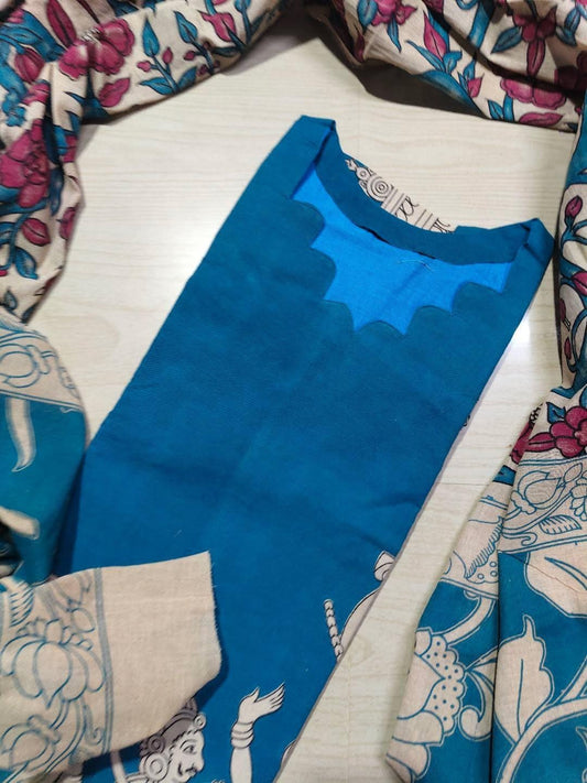 Kalamkari Kurti With Dupatta  KK83