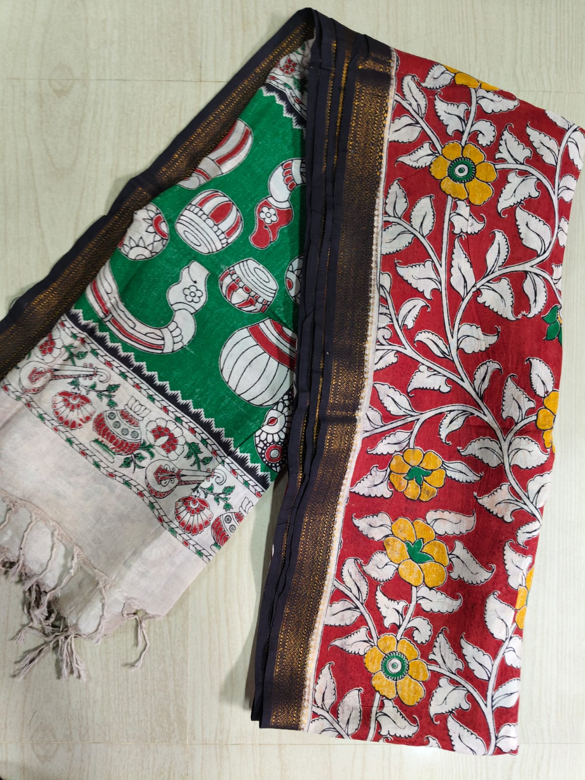 Kalamkari Pure Cotton Duppatas KCD32