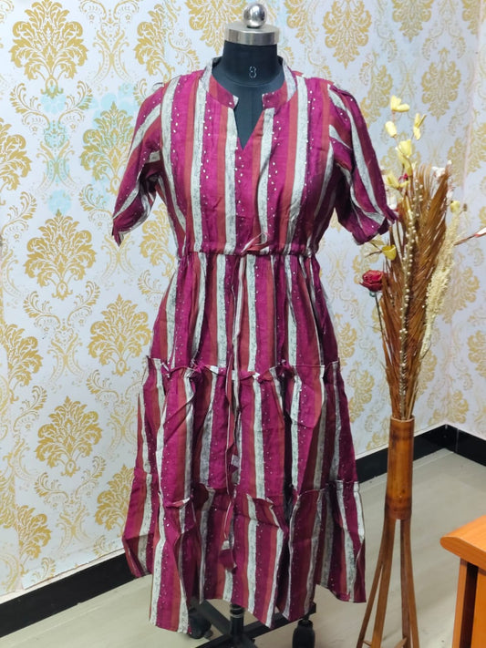 Premium Muslin Frock  CFF134