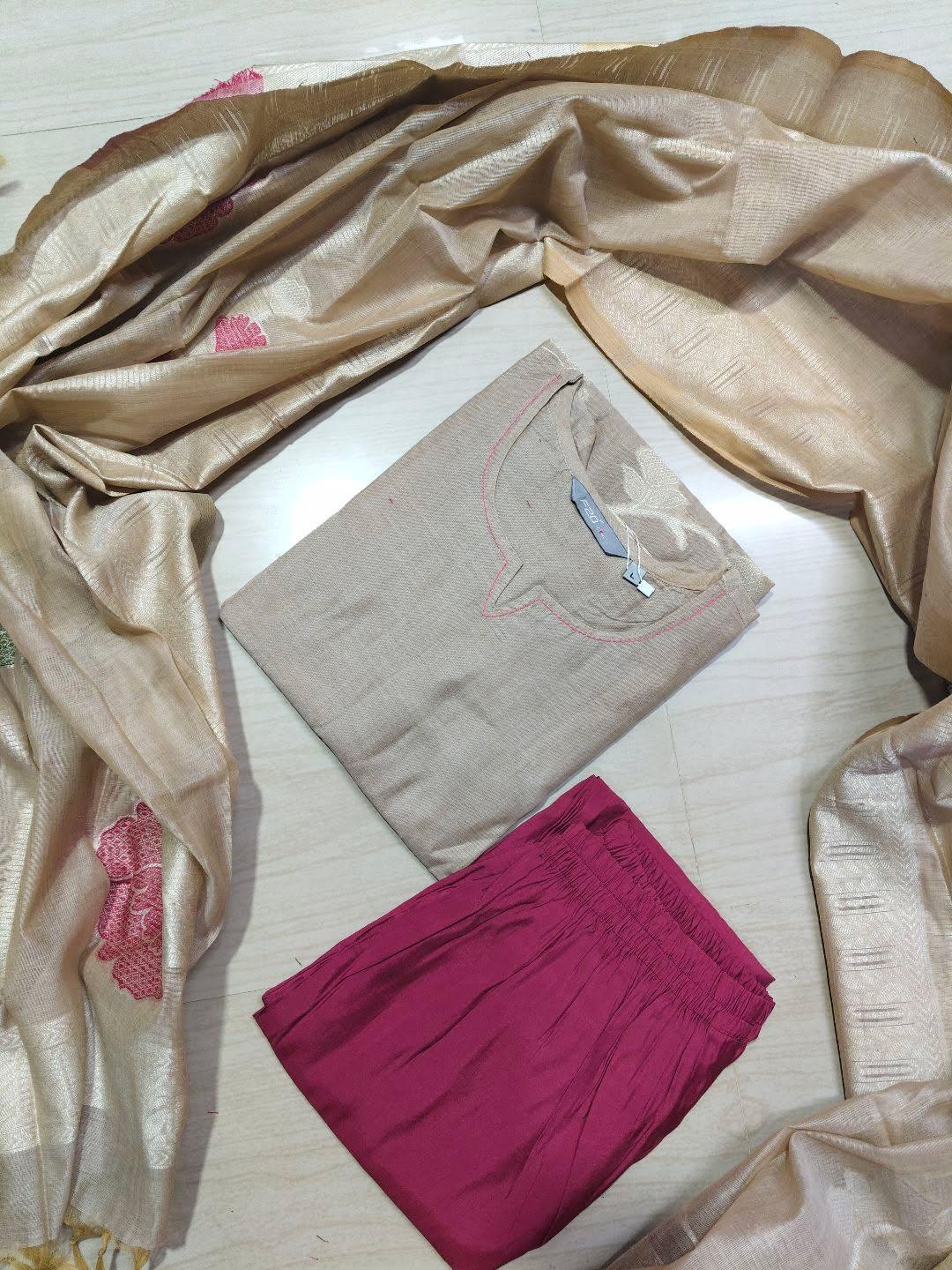 Premium Jamdani Kurti  Set EW86
