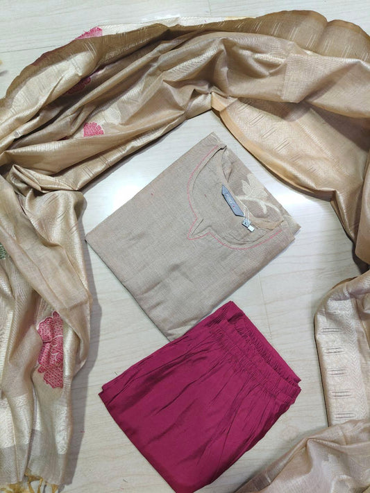 Premium Jamdani Kurti  Set EW86