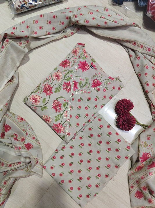 Cotton Floral Anarkali - CA51