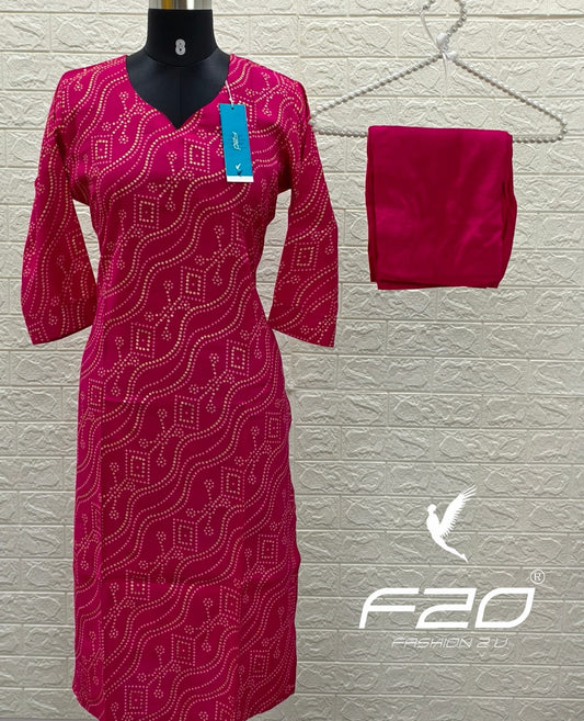 Vertican Silk Kurti - VS57