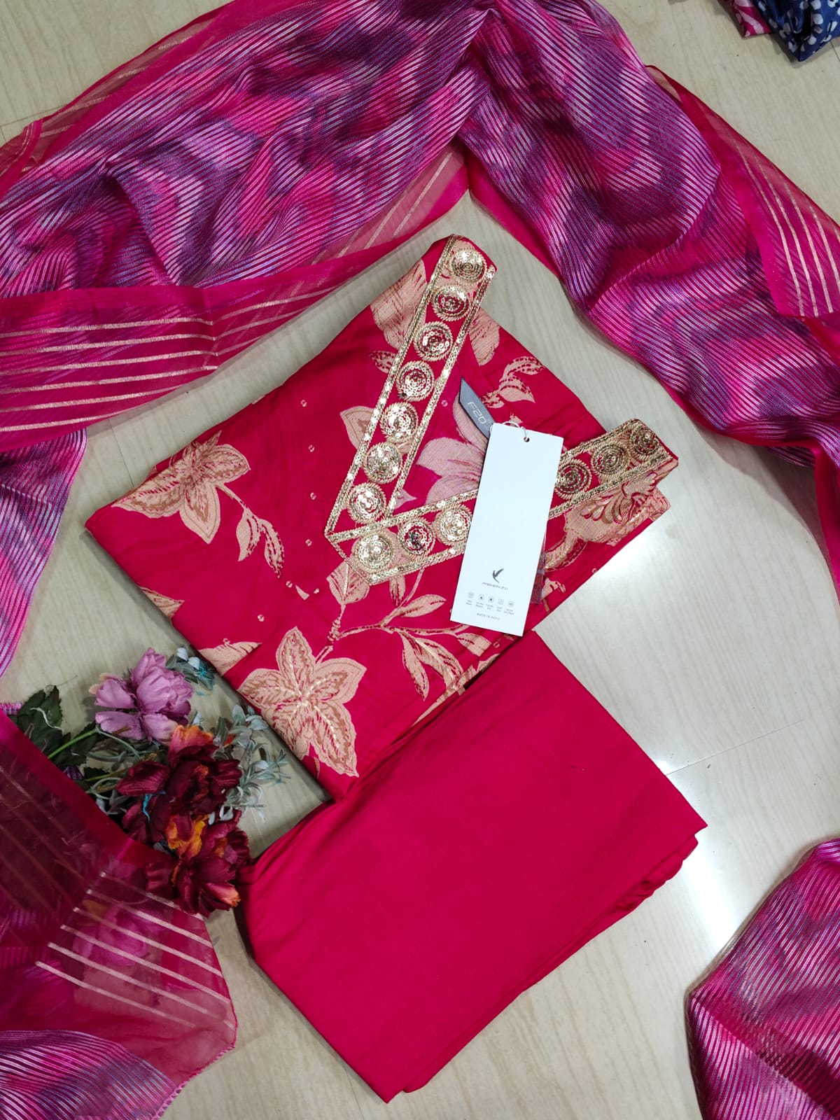 Perimum Vetican A LIne Anarkali Silk Kurti - VSK57