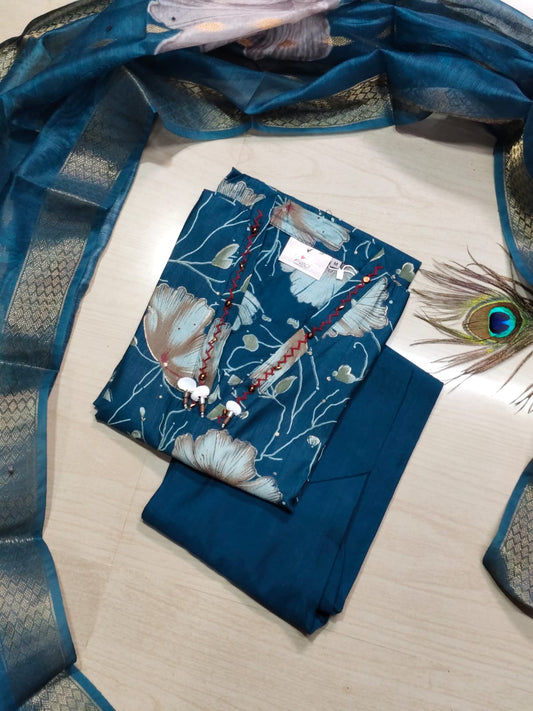 Premium Shiny Vetican Silk Kurti - SVK3