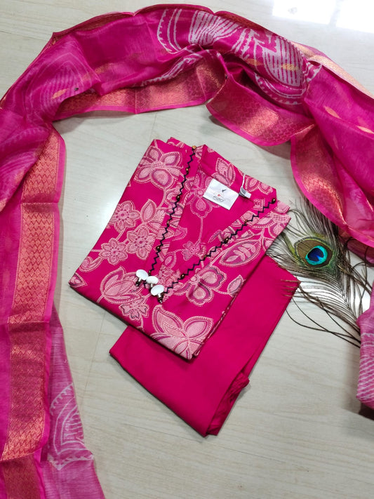 Premium Shiny Vetican Silk Kurti - SVK1