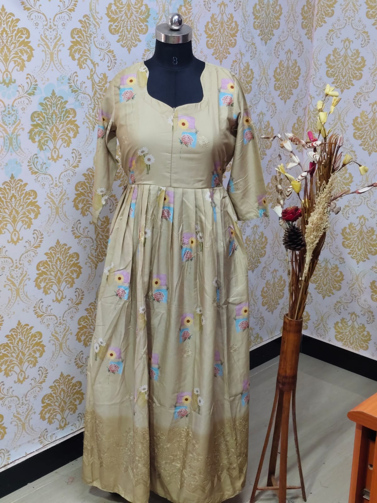 Muslin Feeding Frock  IFF76