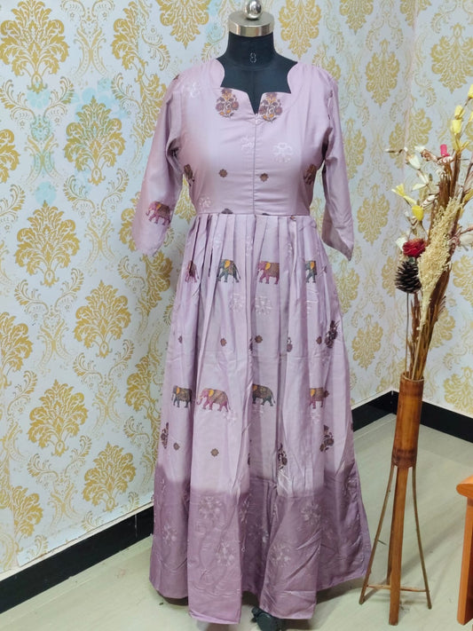 Muslin Feeding Frock  IFF78