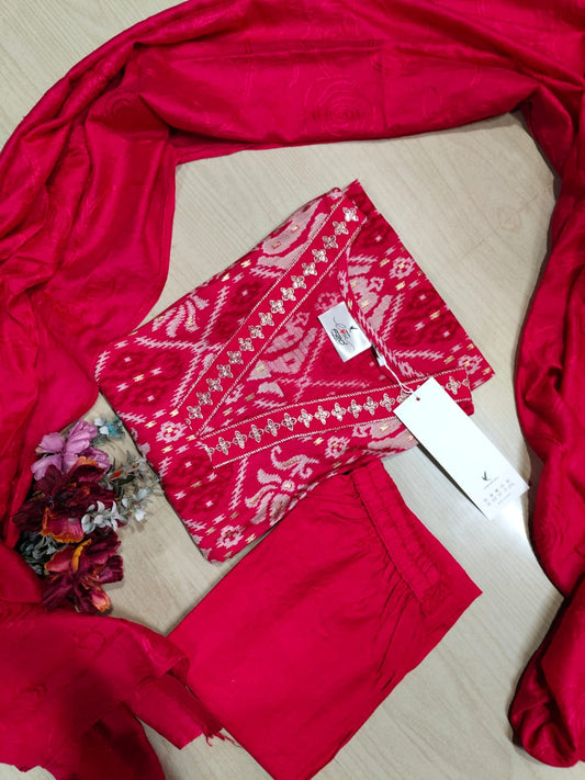 Premium Shiny Vetican Silk Kurti - SVK09