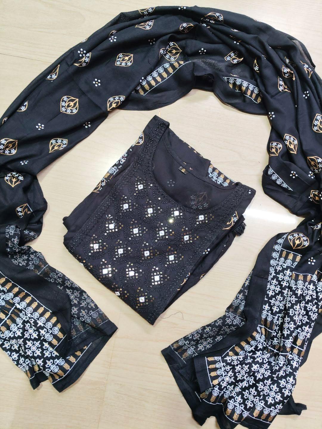 Cotton Floral Anarkali (Without Phant)  AS104