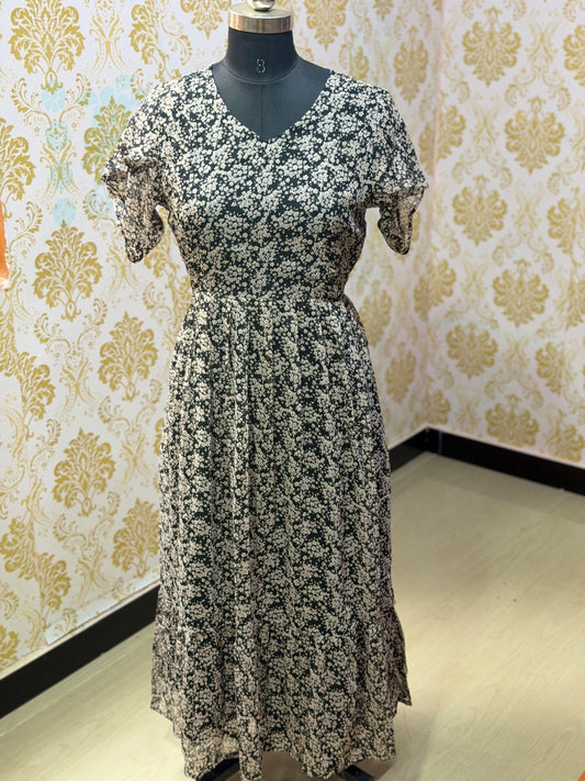 Georgette Floral Frock GFF15