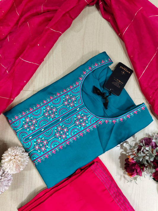 Visithra Silk Duppata Sets  VDS16