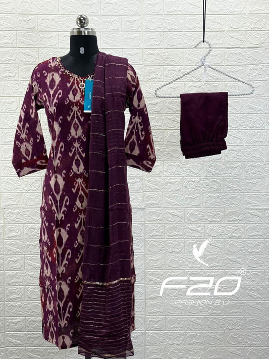 Premium Shiny Vetican Silk Kurti - SVK19