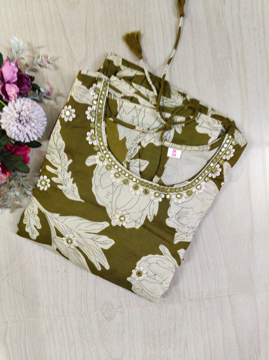 Cotton Long Sleveless Frocks CLF22