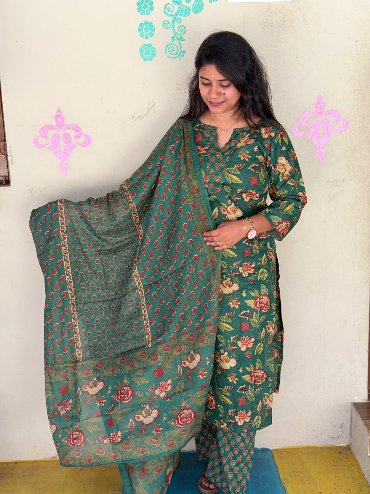Petals Dupatta Sets  FDS262