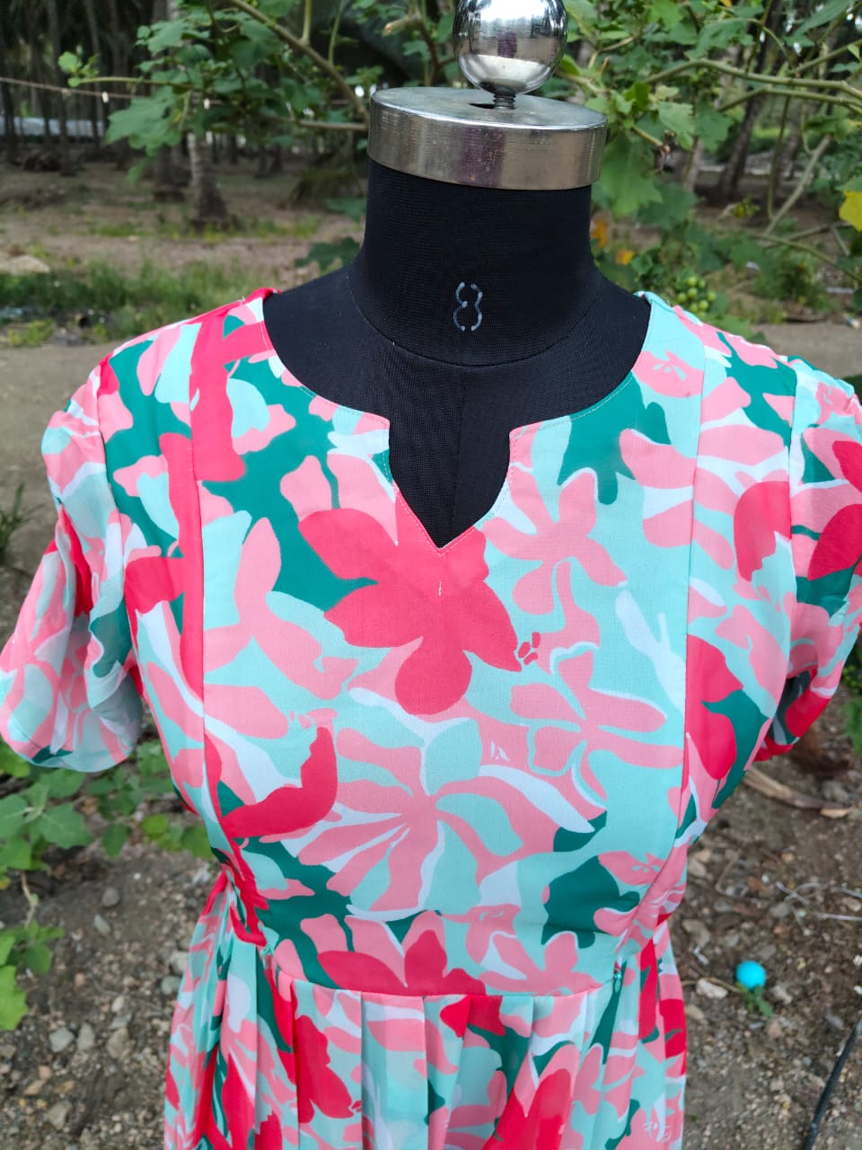 Georgette Floral Frock GFF02
