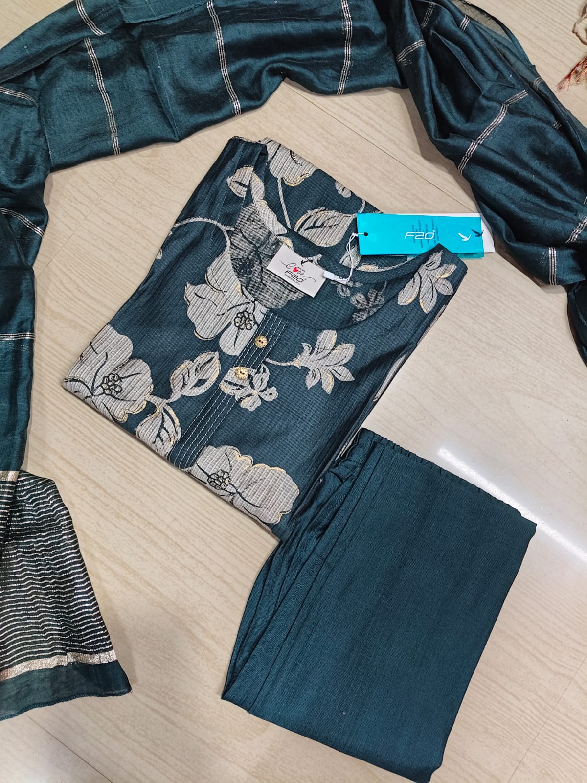 Premium Shiny Vetican Silk Kurti - SVK32