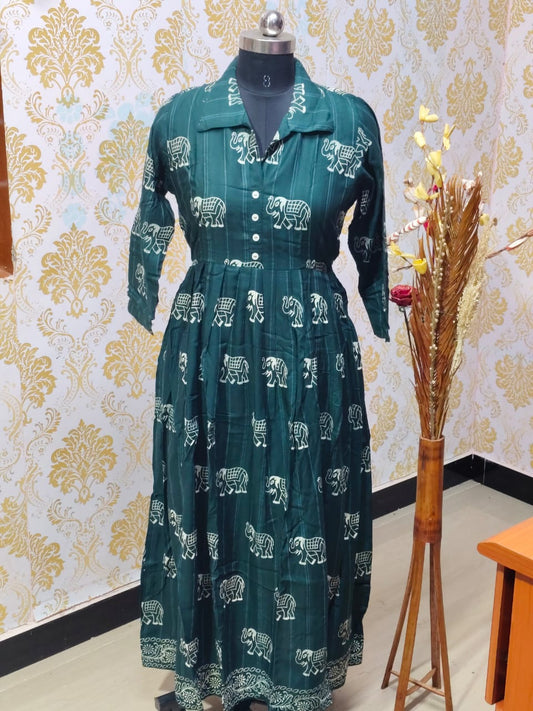 Premium Muslin Frock  CFF136