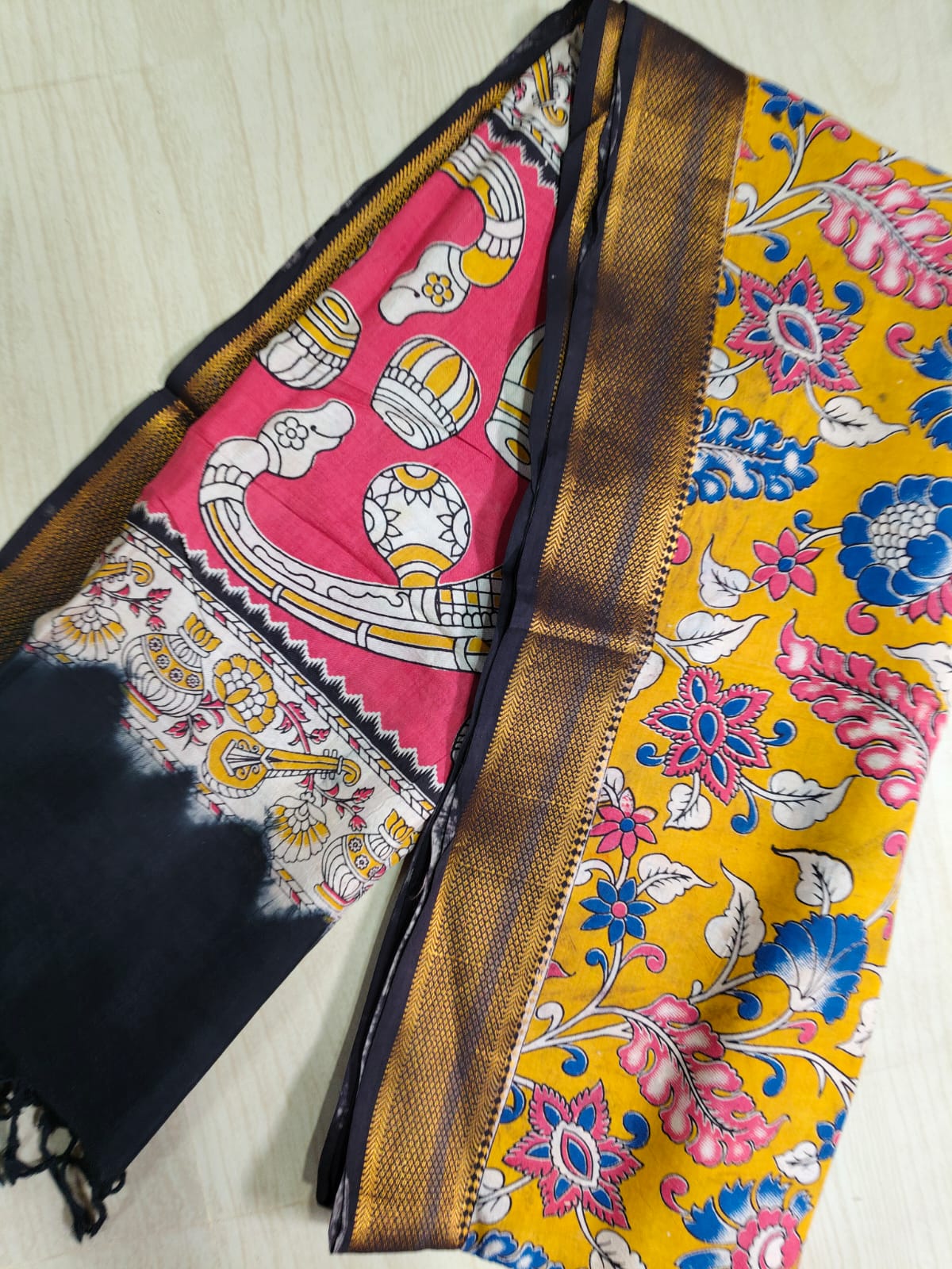 Kalamkari Pure Cotton Duppatas KCD37