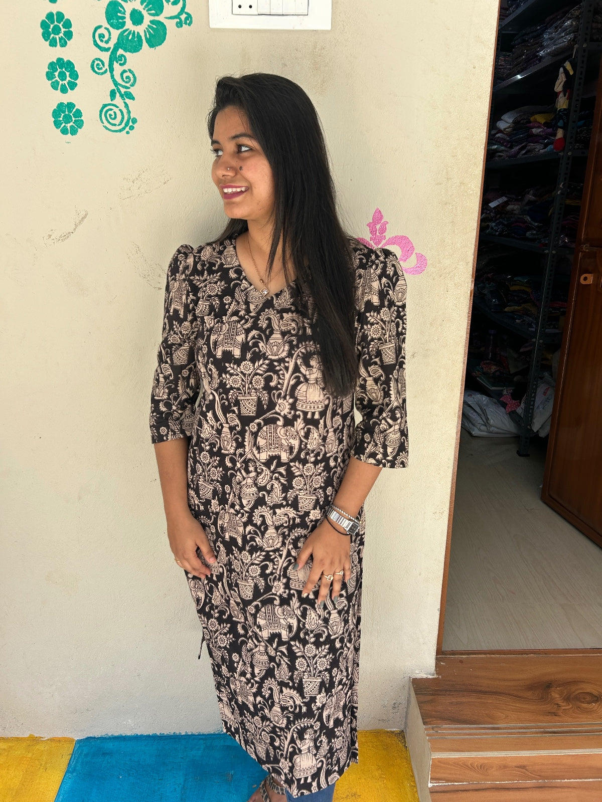 Kalamkari Kurtis KK45