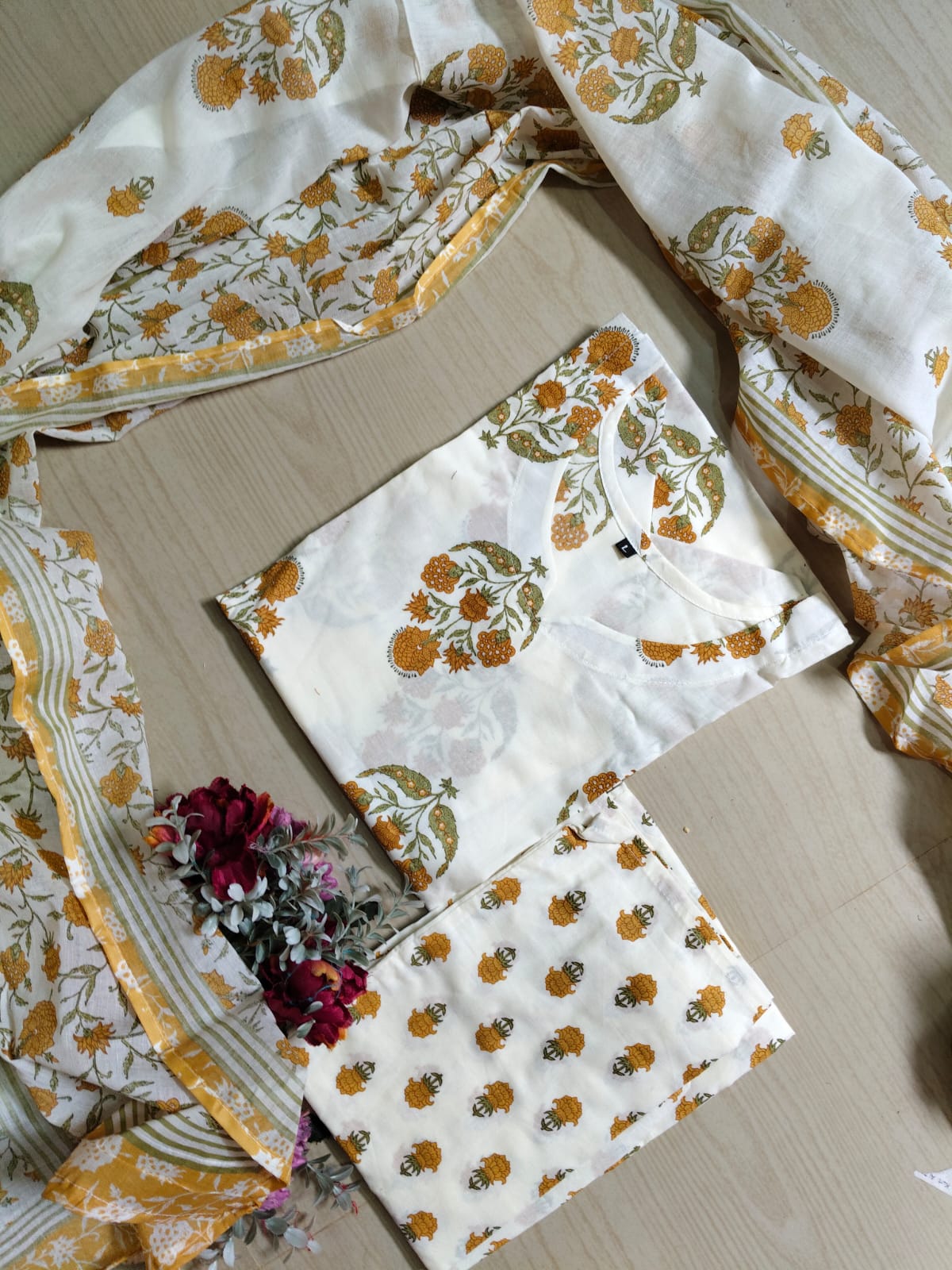 Petals Dupatta Sets - FDS56