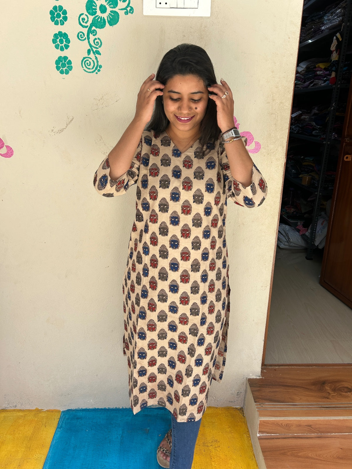 Kalamkari Kurtis KK57