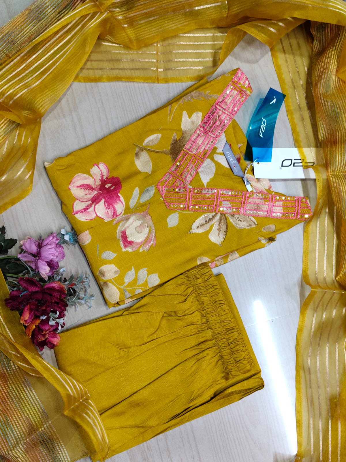 Perimum Vetican A LIne Anarkali Silk Kurti - VSK59
