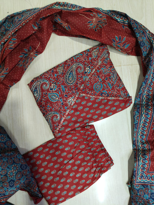 Cotton Floral Anarkali - CA62