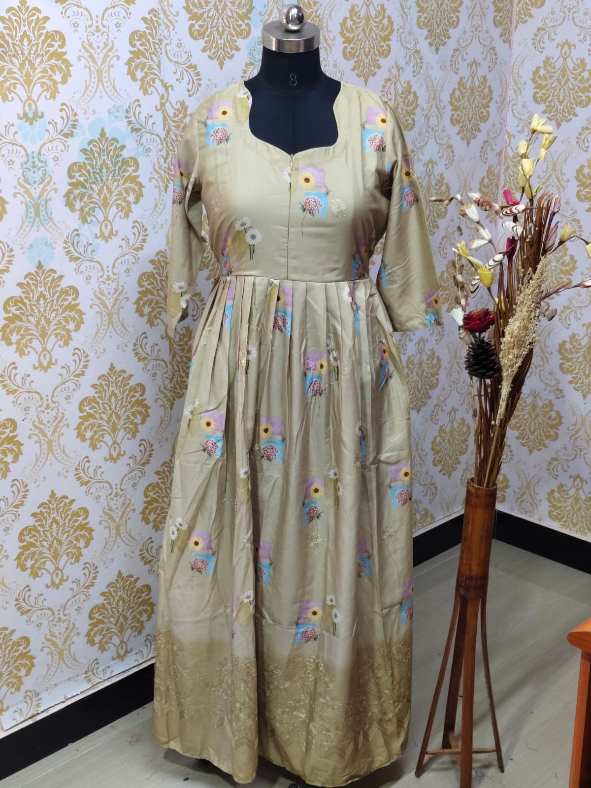 Muslin Feeding Frock  IFF76