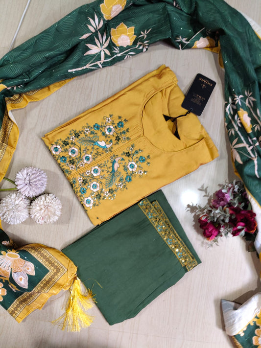 Visithra Silk Duppata Sets  VDS07