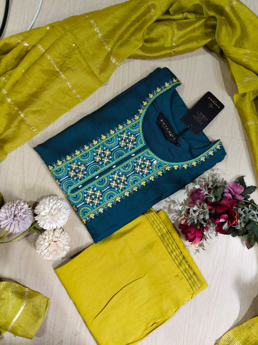 Visithra Silk Duppata Sets  VDS09