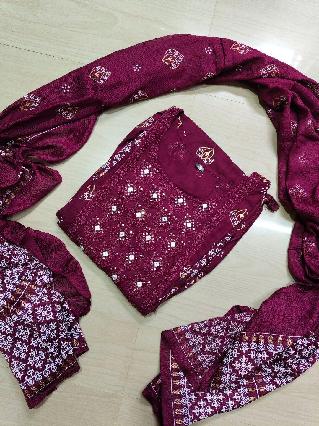 Cotton Floral Anarkali (Without Phant)  AS105