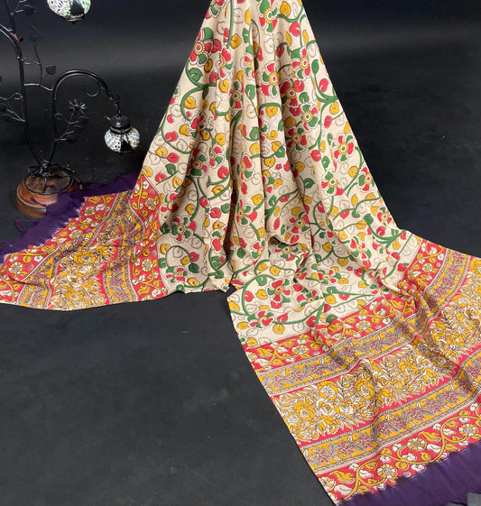 Kalamkari Pure Cotton Duppatas KCD11