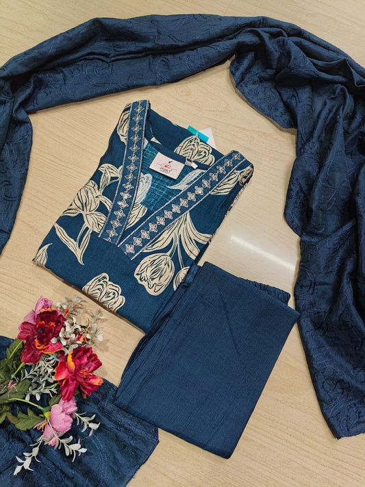 Premium Shiny Vetican Silk Kurti - SVK12