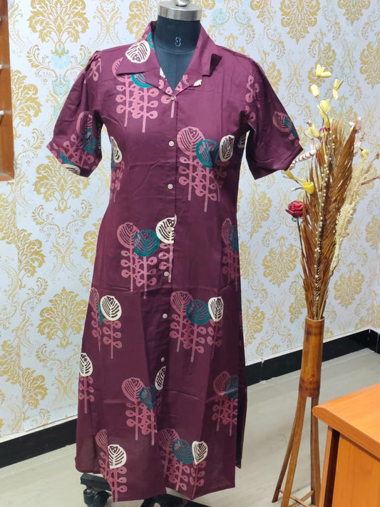 Cotton A Line Frock  CFF141