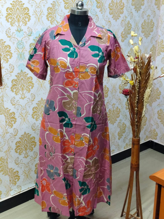 Cotton A Line Frock  CFF143