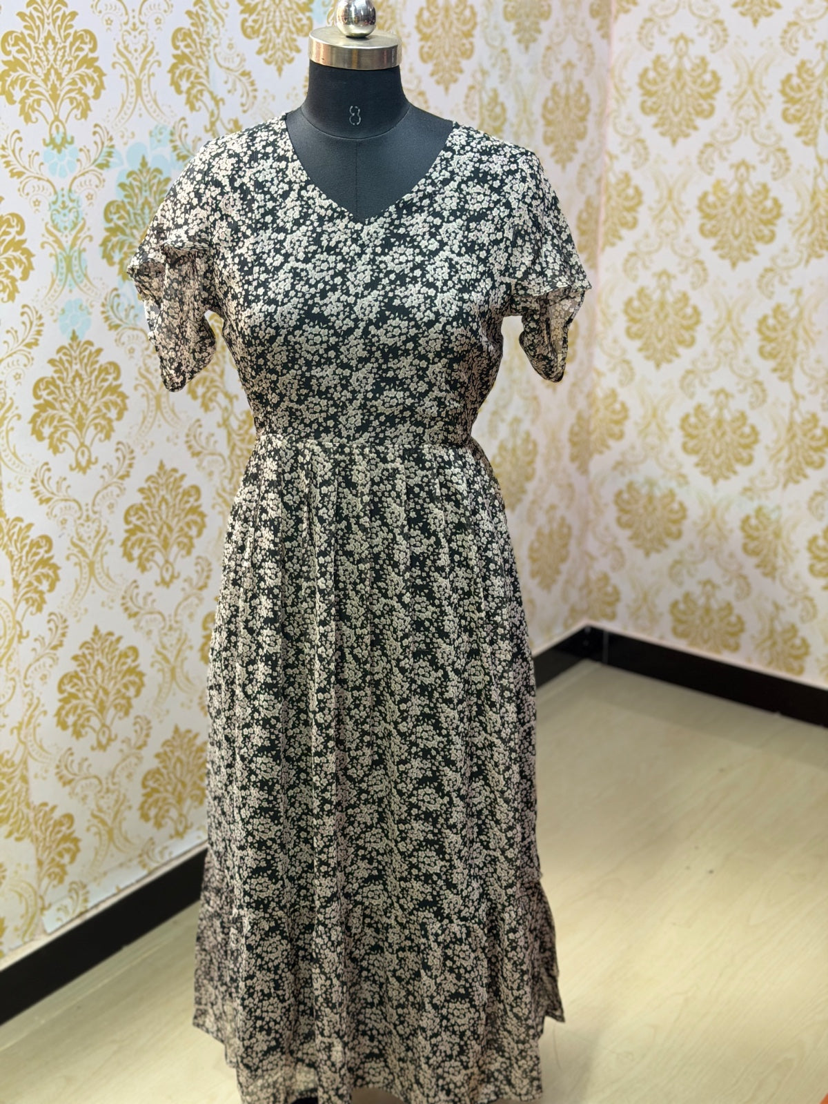 Georgette Floral Frock GFF15