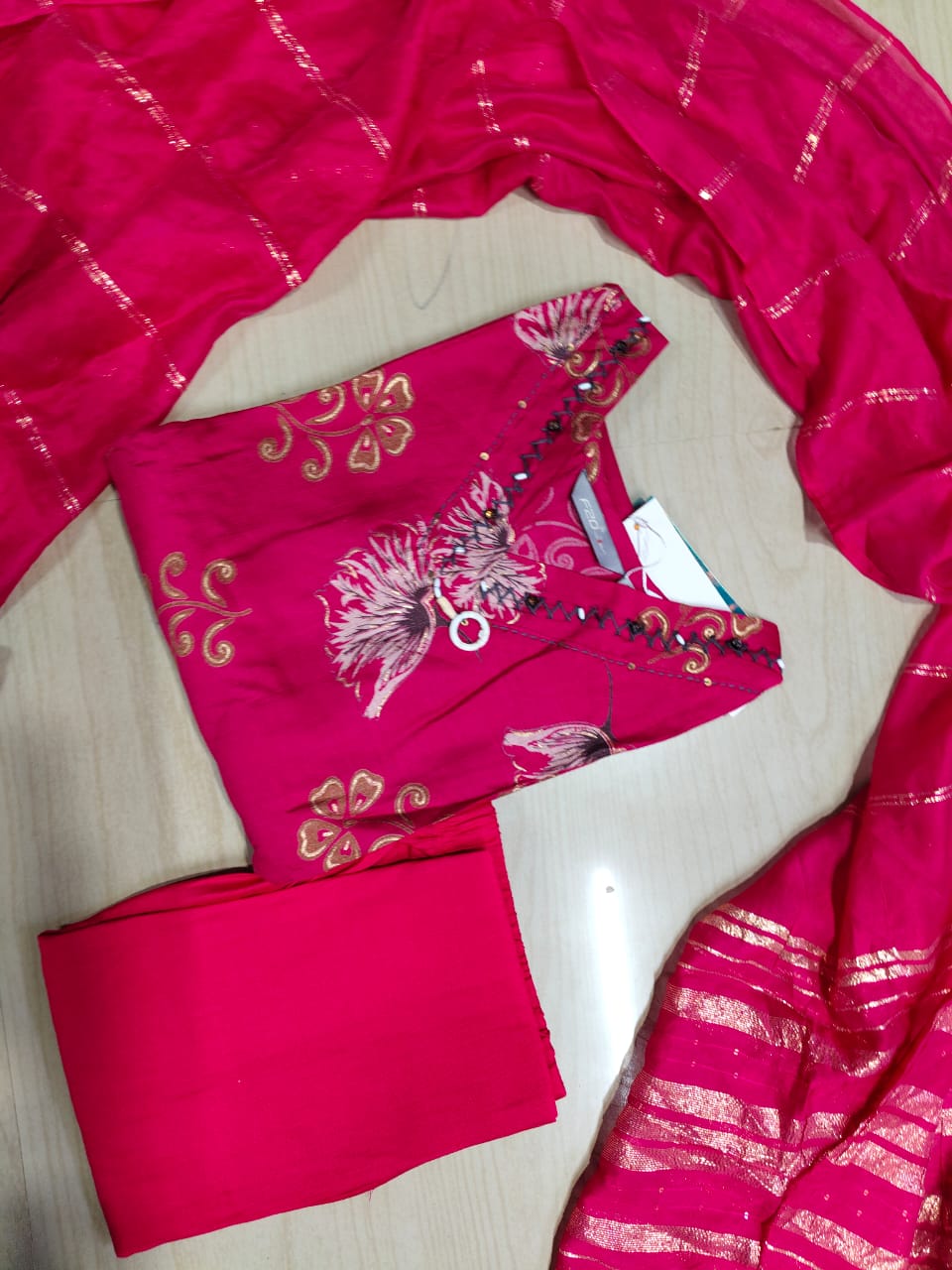 Premium Shiny Vetican Silk Kurti - SVK18