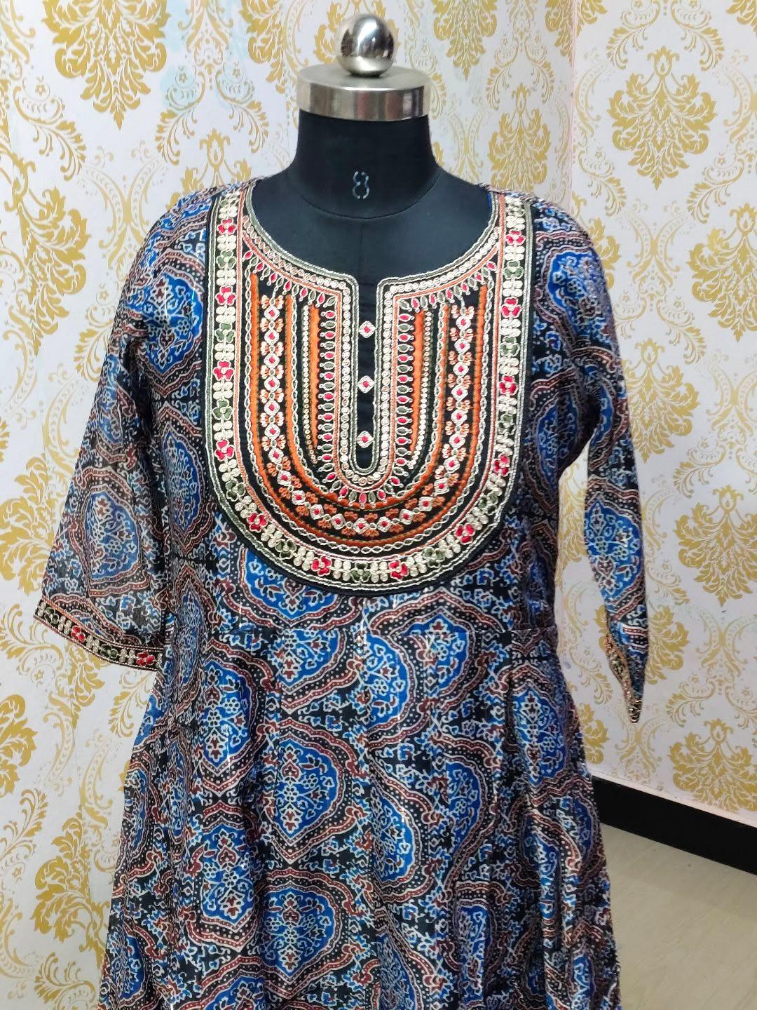 Tissue Silk Floral Frock - CFF209