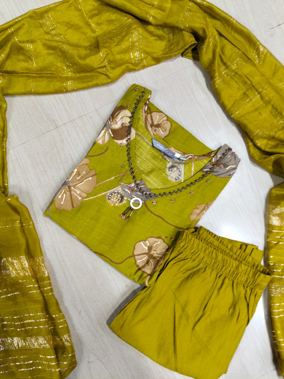 Premium Shiny Vetican Silk Kurti - SVK23