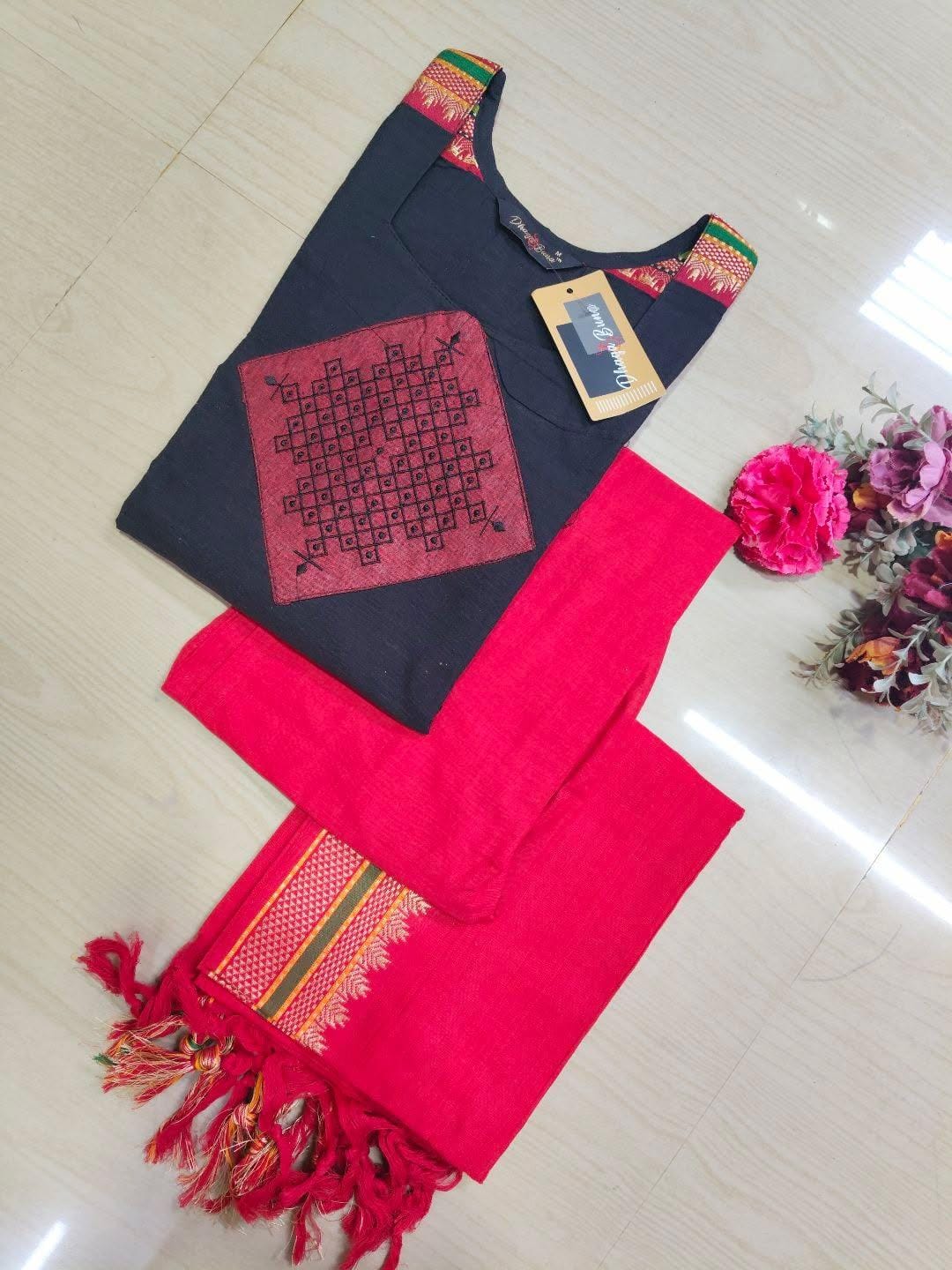 Petals Dupatta Sets  FDS269