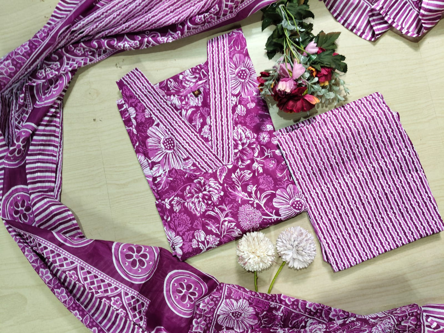 Petals Dupatta Sets - FDS26