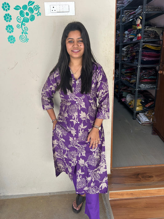 Vertican Silk Kurti - VS28