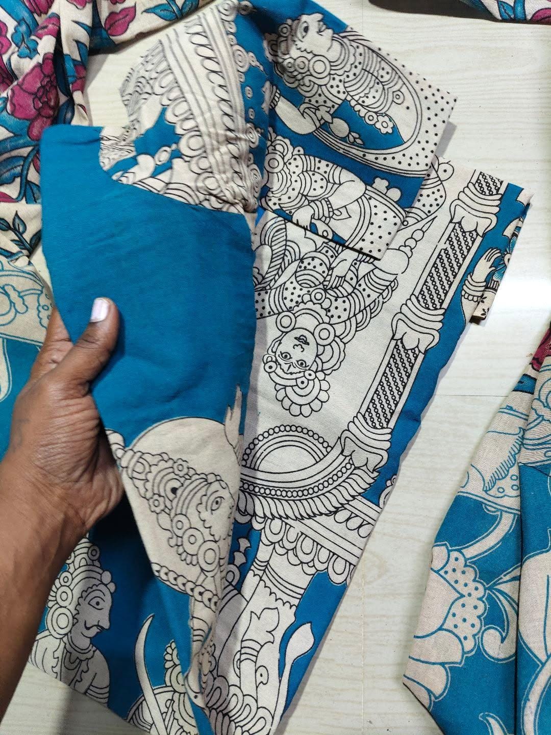 Kalamkari Kurti With Dupatta  KK83