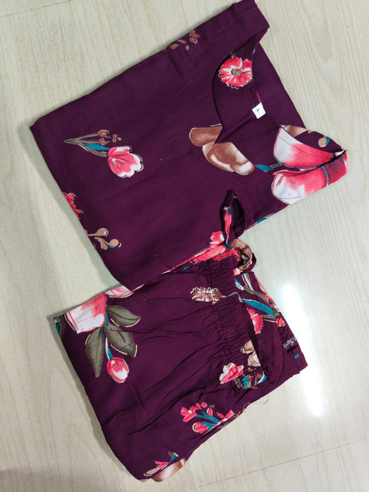 Cotton Kurti With Phant  CKP31