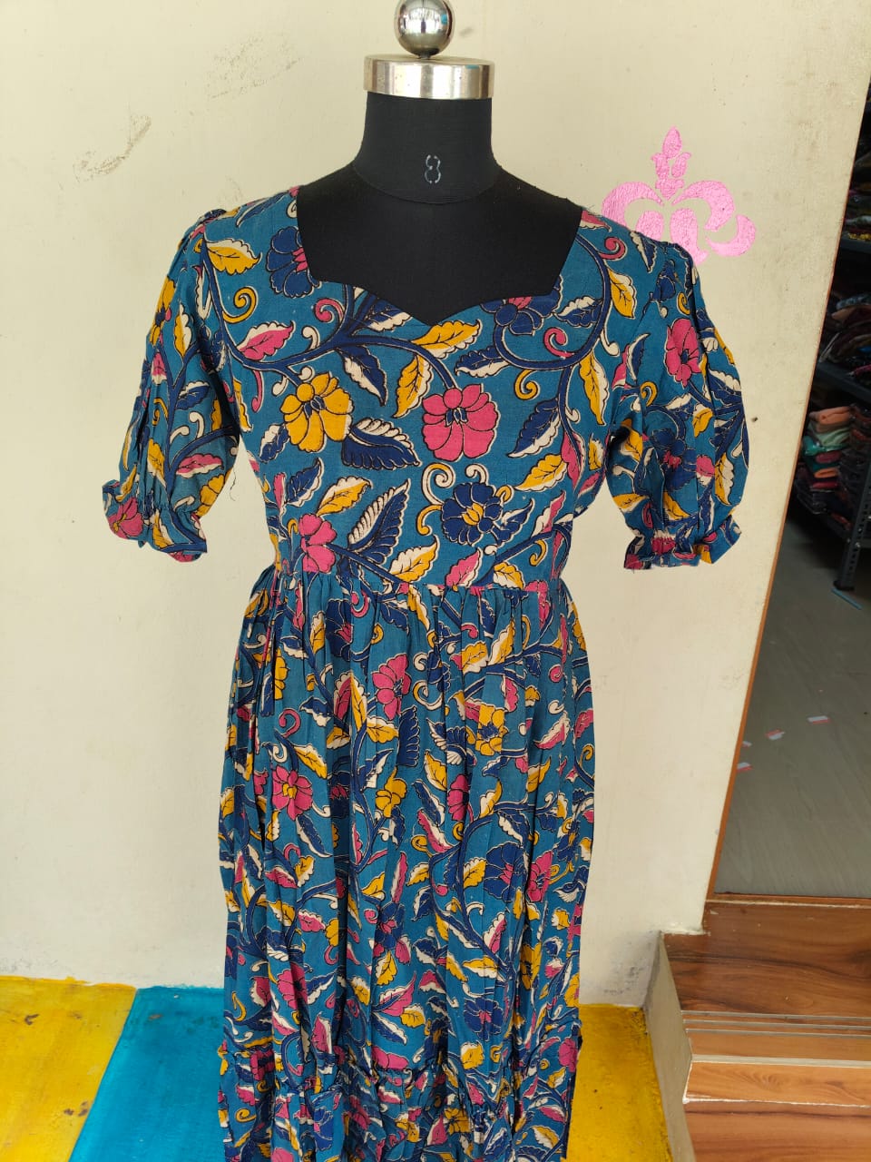 Kalamkari Anarkali Frock  KAF31