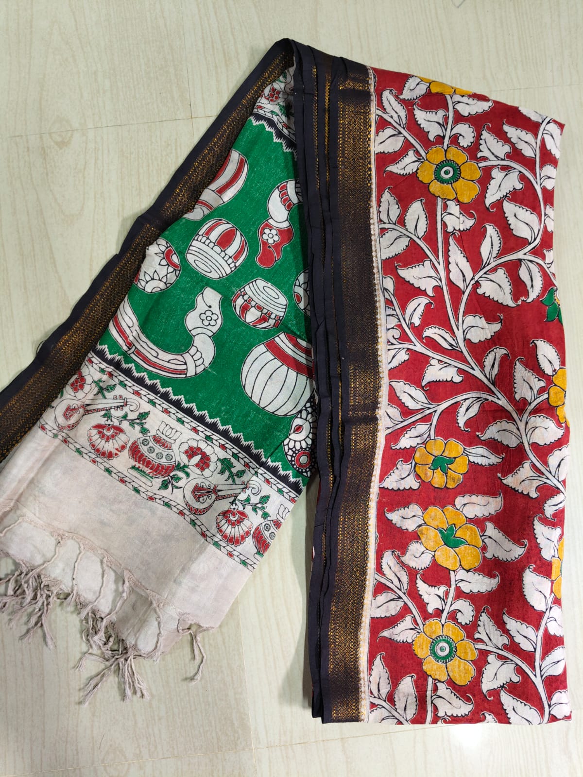 Kalamkari Pure Cotton Duppatas KCD32