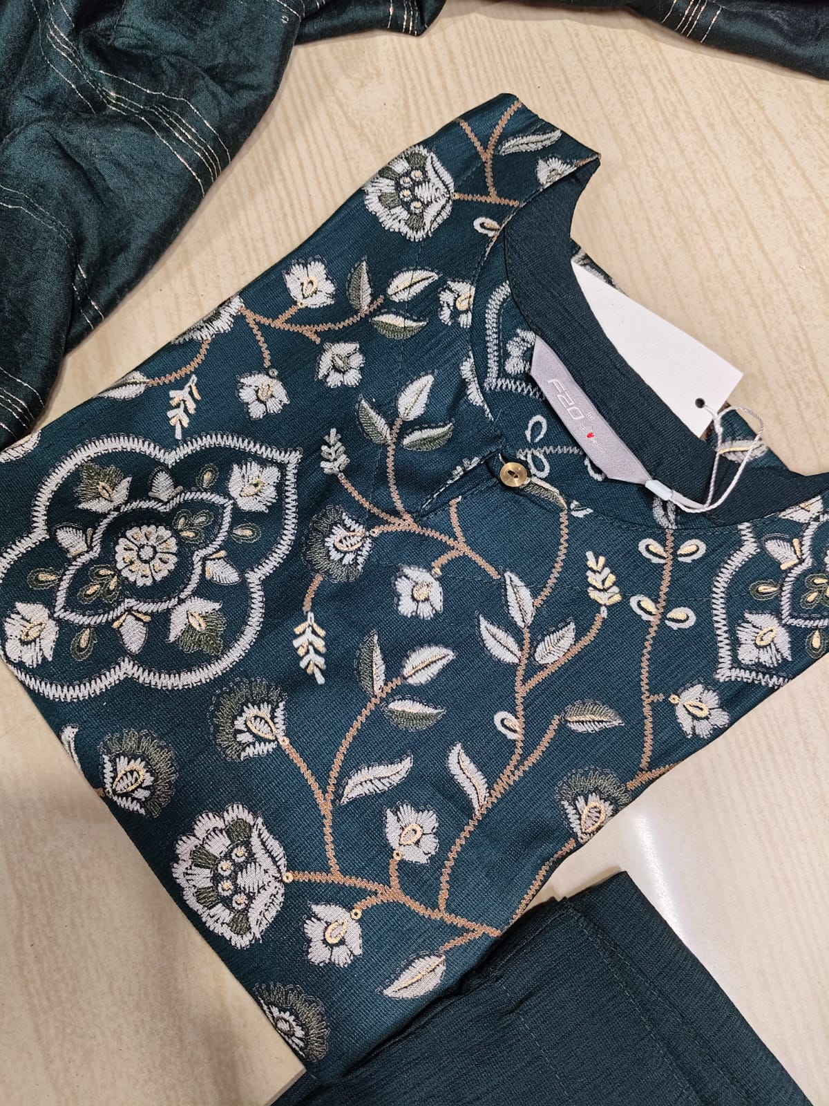 Kurti with Pant and Linen Dupatta sets - KPL36