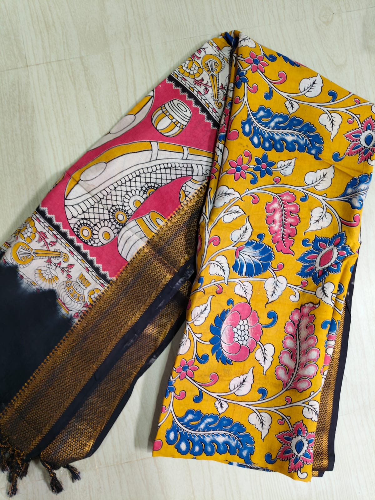Kalamkari Pure Cotton Duppatas KCD37