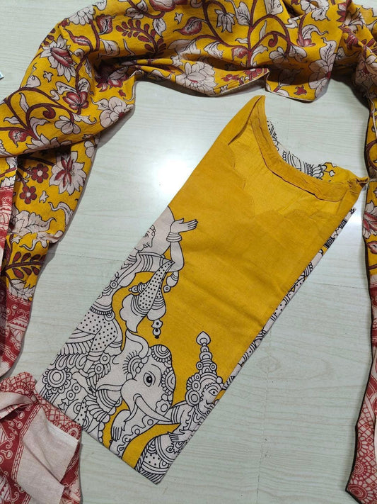 Kalamkari Kurti With Dupatta  KK84